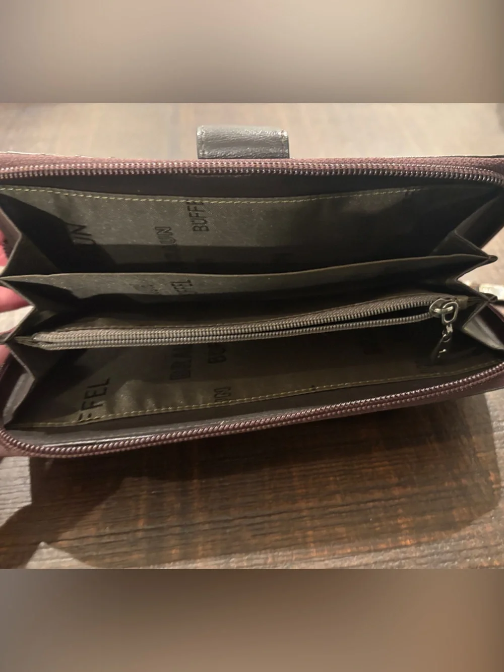 Authentic Braun Büffel Leather Zip-Around Long Wallet